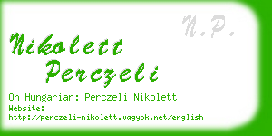 nikolett perczeli business card